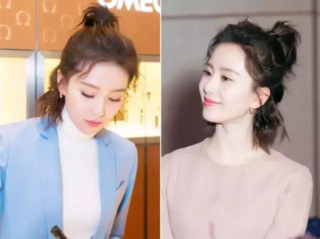 佟丽娅古装发型怎么扎,佟丽娅扎短辫的发型