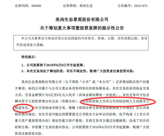 美尚生态重组最新进展,美尚生态为什么亏钱