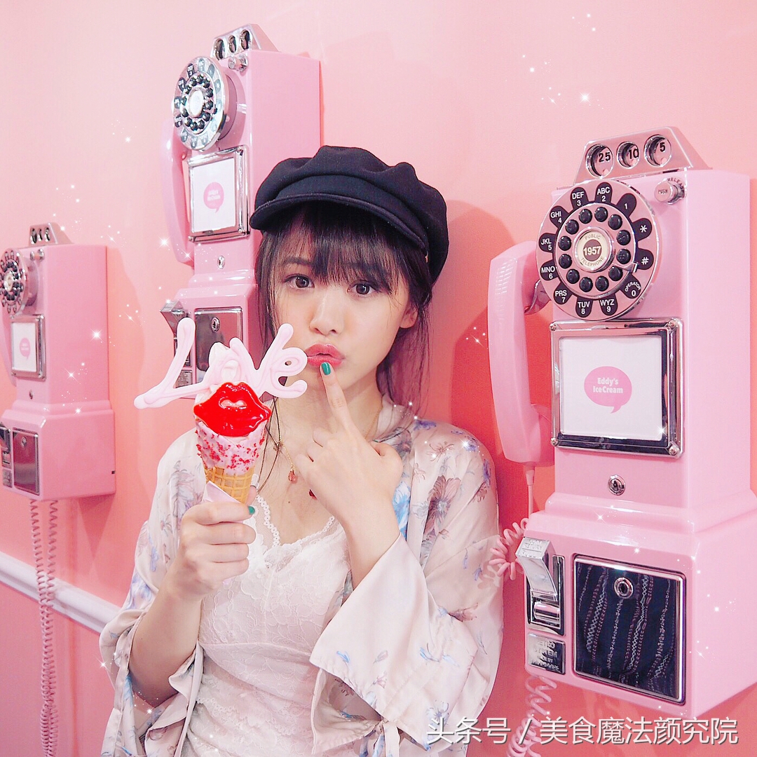 少女心泛滥的日本原宿EddysIceCream，美腻小姐姐聚集地~