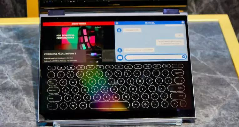 华硕真全面屏,华硕笔记本电脑怎么开屏幕键盘