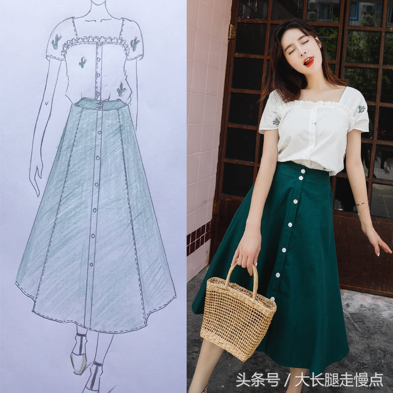 雪纺裙今夏最流行,半身裙夏季高级感穿搭