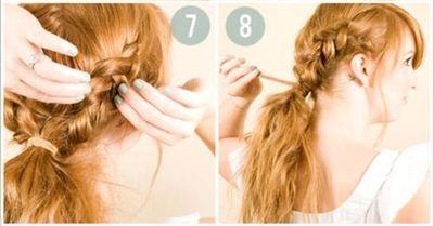 女士短发发型教程编发,过年发饰发型编发教程