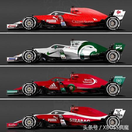 f1赛车比赛彩绘,2013年f1赛车涂装