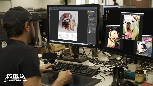 你们吸猫吸狗的方式都弱爆了看技术男如何把爱犬做进游戏