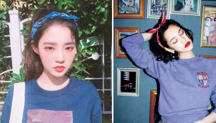 发带这样戴不会掉而且还很好看,发带需要这样戴