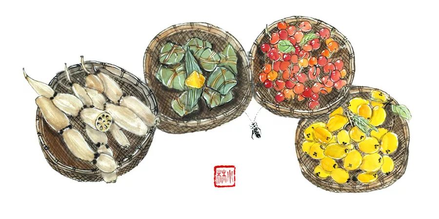 纵有千种风情更与何人说,端午粽有千种风情