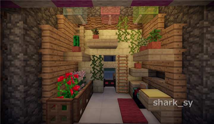 我的世界装饰工艺店铺教程,我的世界小摊店铺建筑教程