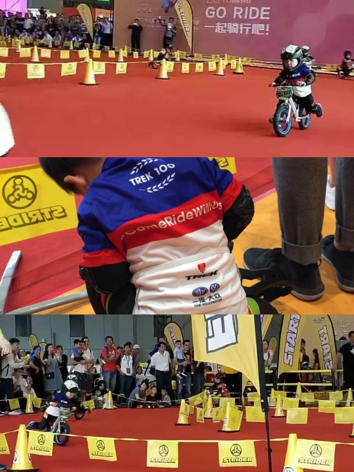 南京3岁萌娃,旋风小子骑平衡车