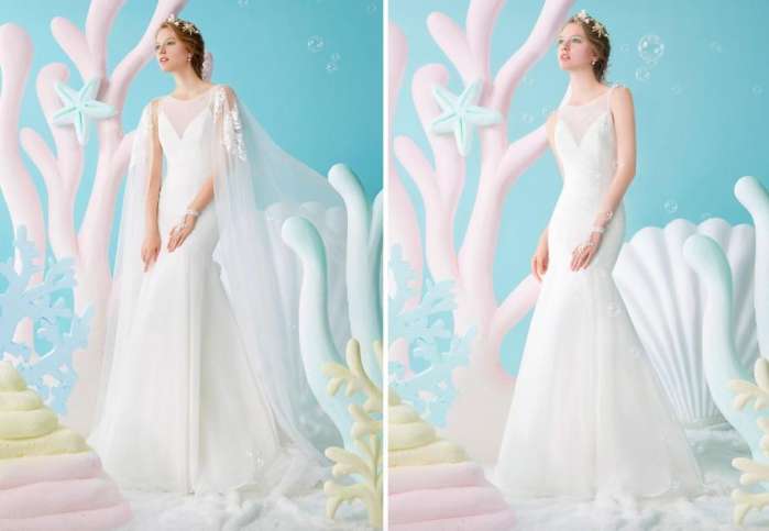 穿上它一定是最美新娘！梦幻小美人鱼婚纱，看到这系列真的想嫁了
