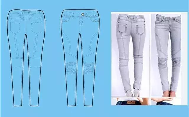 裁剪牛仔裤教程简单方法,男式牛仔裤怎么画图裁剪视频