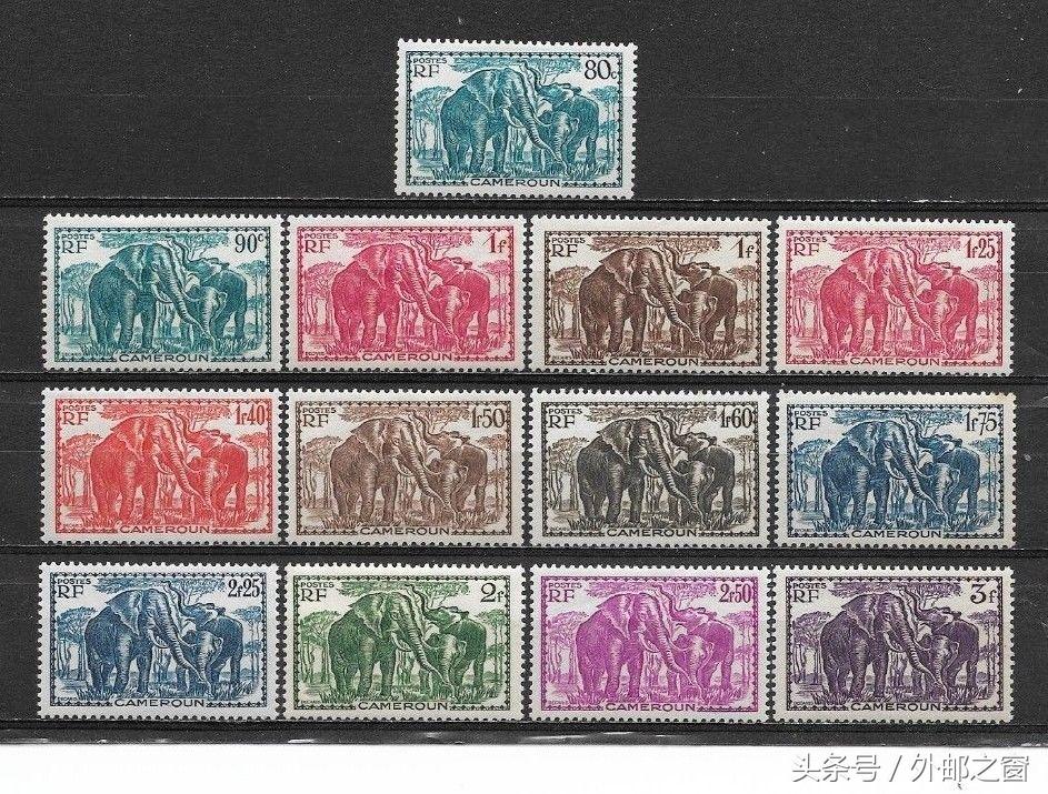 世界经典68国钱币邮票珍藏册,喀麦隆邮票