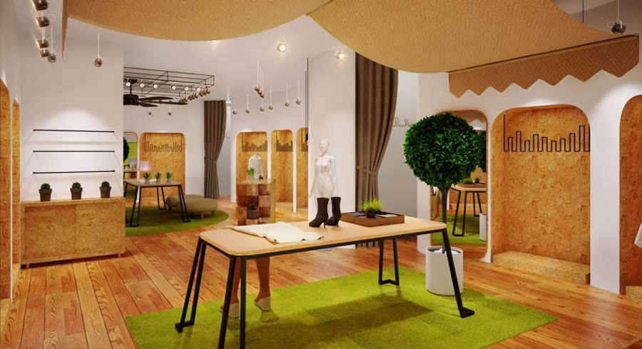 女装服装店衣服怎么挂好看,2021服装店女装装修风格