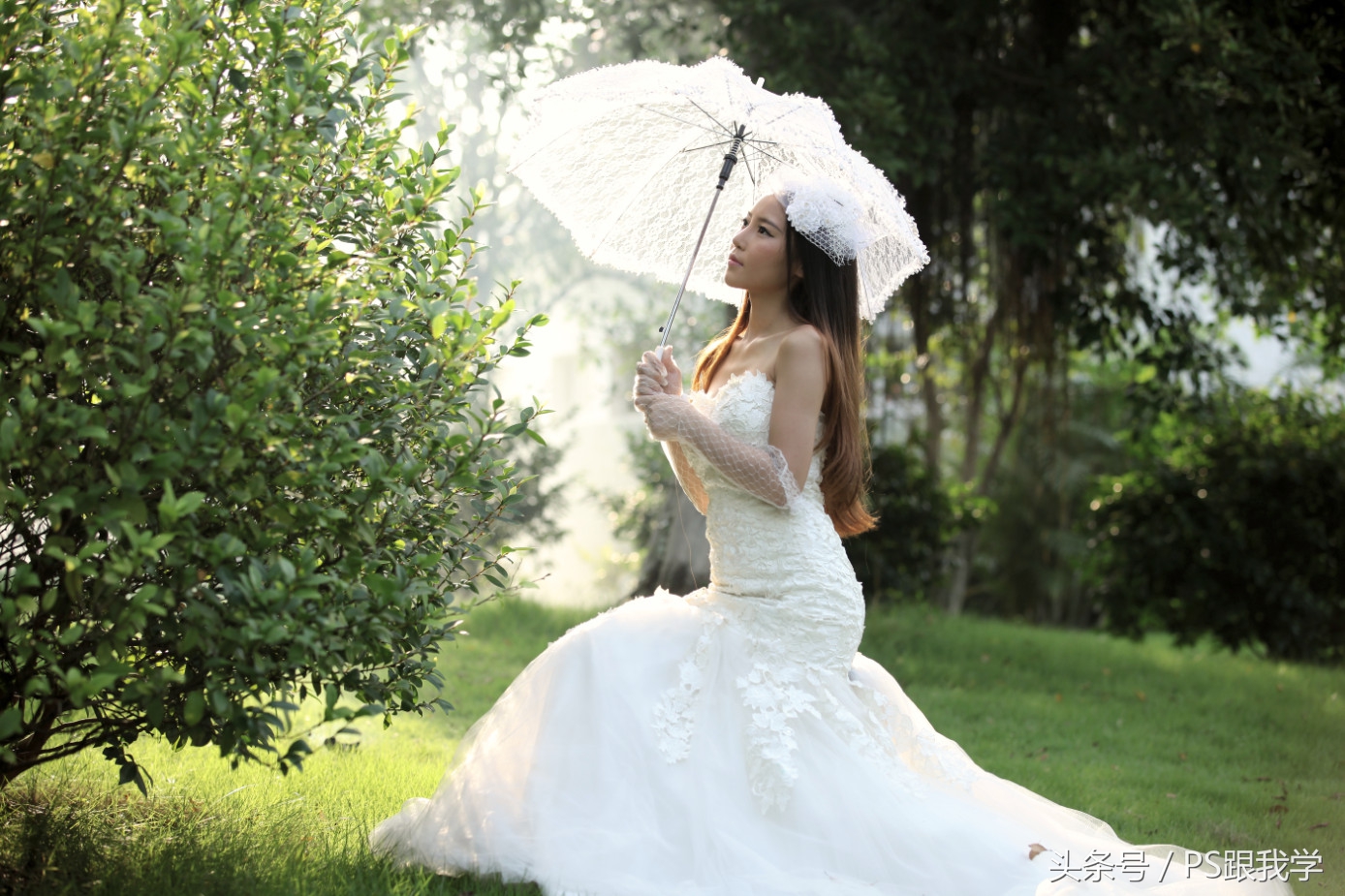 ps做花园效果图,环艺景观效果图photoshop教程