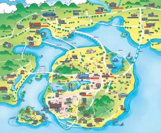 在画画中的真实感悟,厦门手绘地图简笔画