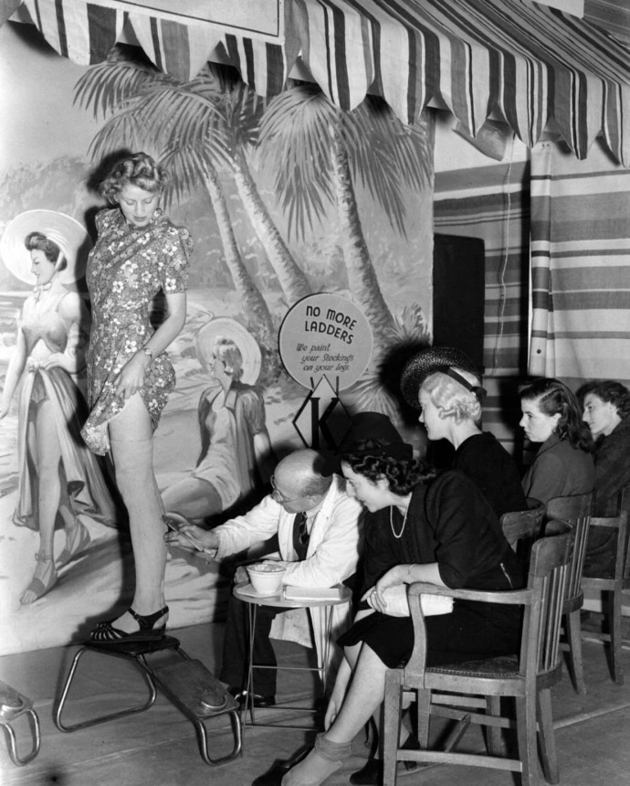 二战时期女袜,二战时期妇女袜子