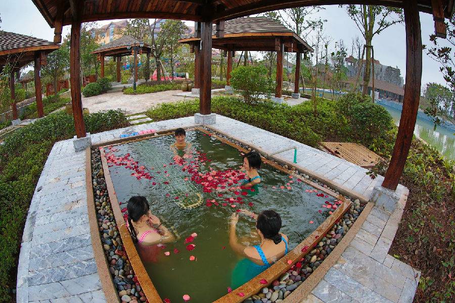 达州海明湖温泉,达州温泉景区