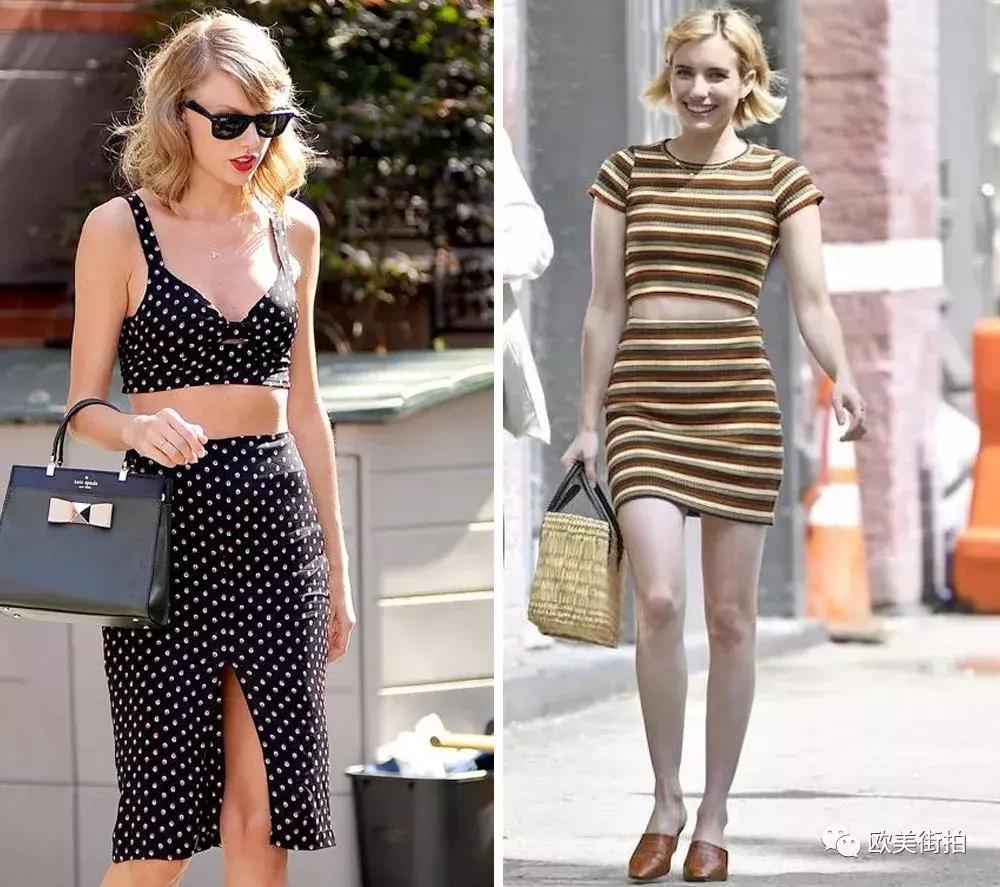 上身短白t恤下身怎么配好看,上身短下身长衣服穿搭