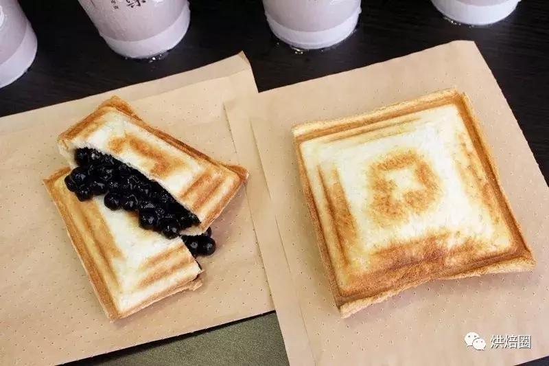 厦门黑糖珍珠爆浆吐司,网红珍珠爆浆面包