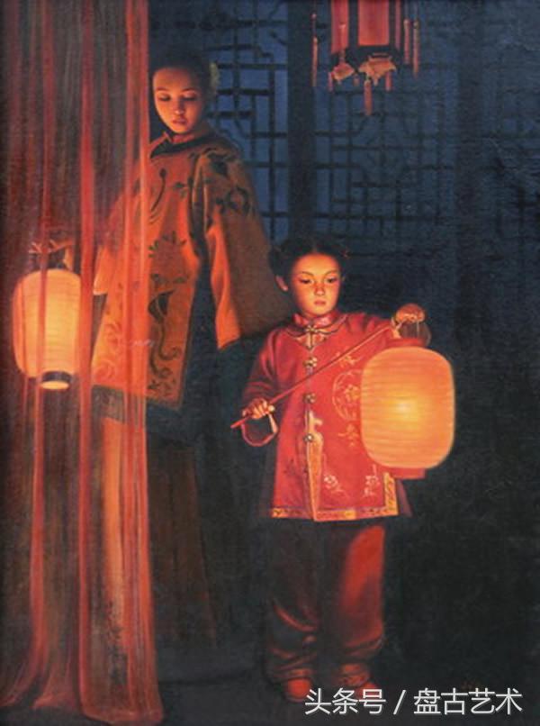 《爱情誓言的守望者》油画太美了（盘古文化艺术油画装饰画定制）