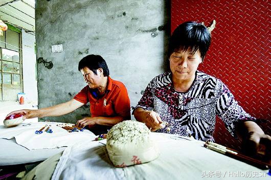 抽纱之王,广饶县织花边的棒槌