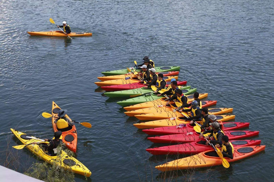 天台涂鸦村附近有哪些景点,天台峡谷漂流
