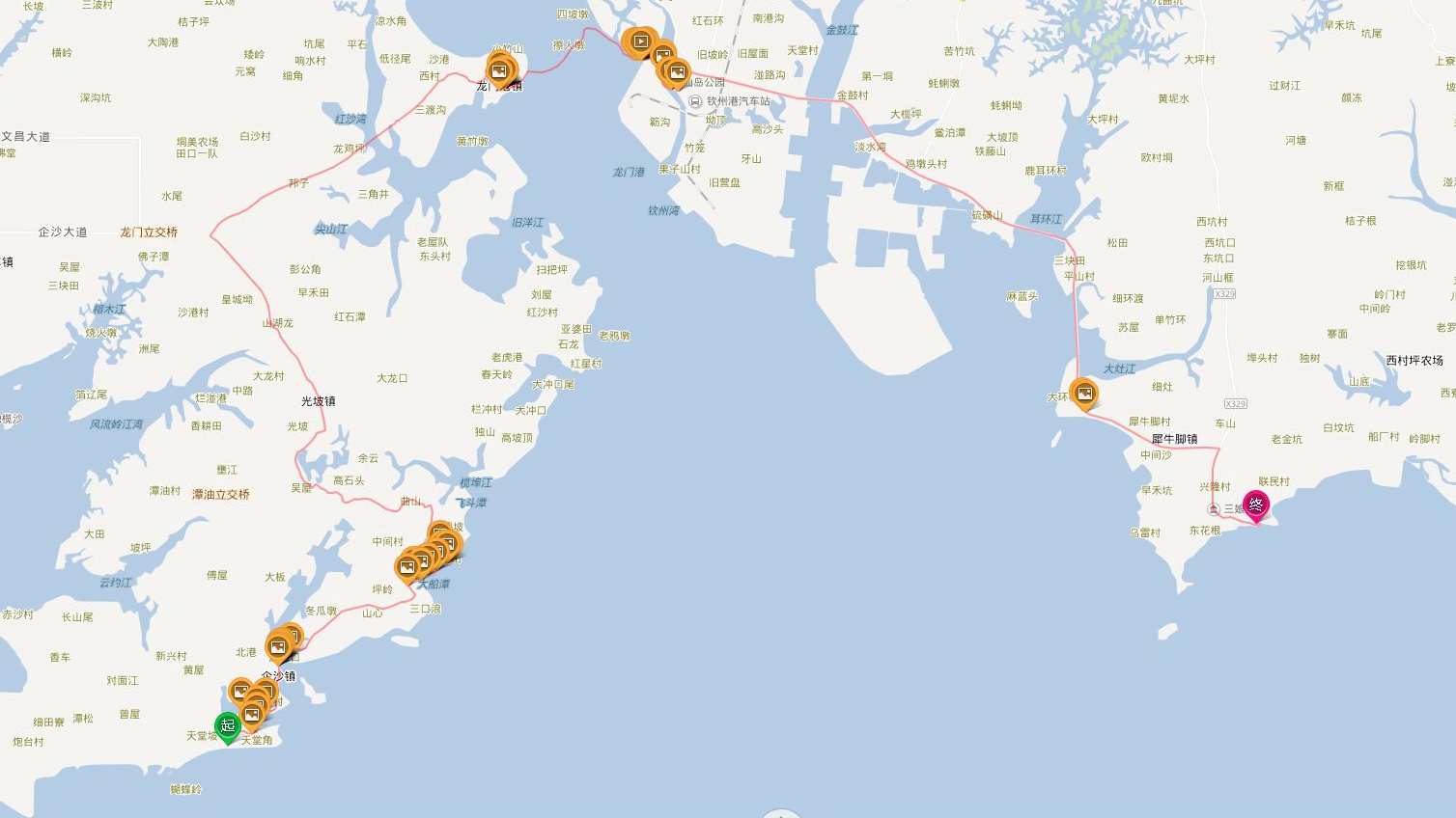 中国沿海旅行D4，天堂角到犀牛脚，人间难得一见钦州湾