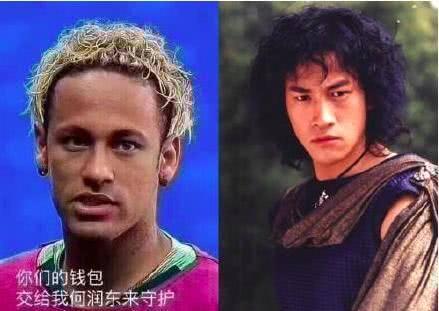 内马尔撞脸张震岳,内马尔神似张震岳