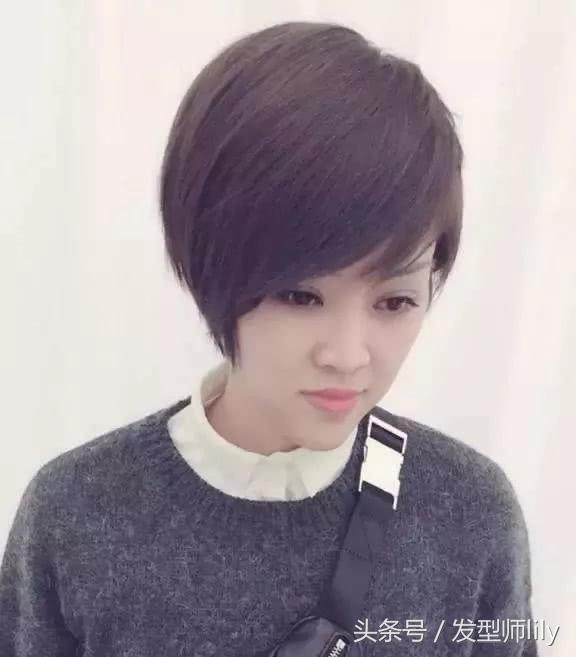 五款短发烫型,超酷圆脸烫的短发