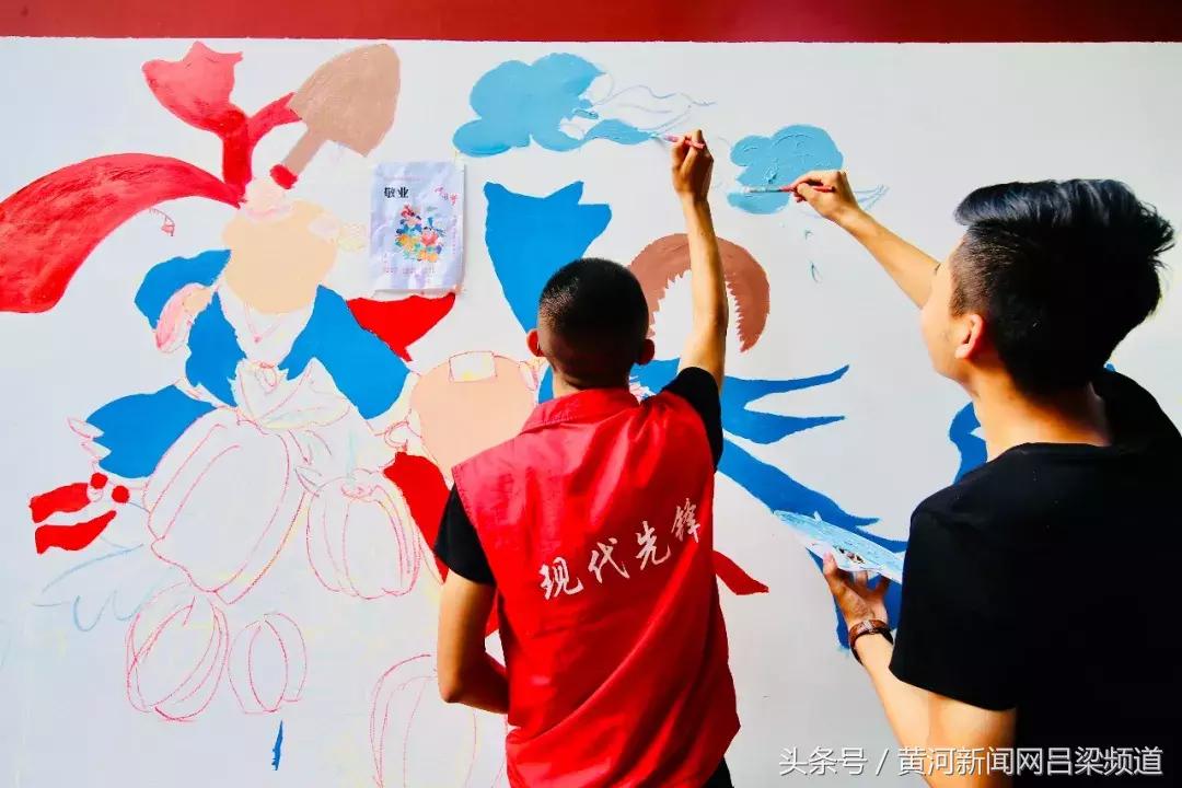 手绘墙孝义,书香气息的手绘墙