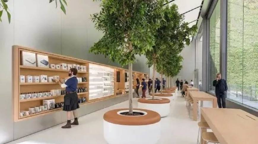 苹果精品店装修,苹果旗舰店店面装修