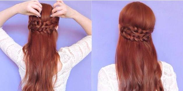 毛绒抓夹扎发教程,儿童简单扎发教程