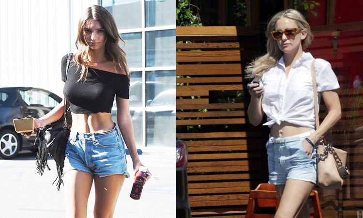 大长腿牛仔短裤,牛仔短裤配光腿神器好看吗