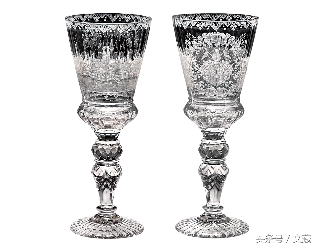 描金轻奢玻璃器,舶来工艺品