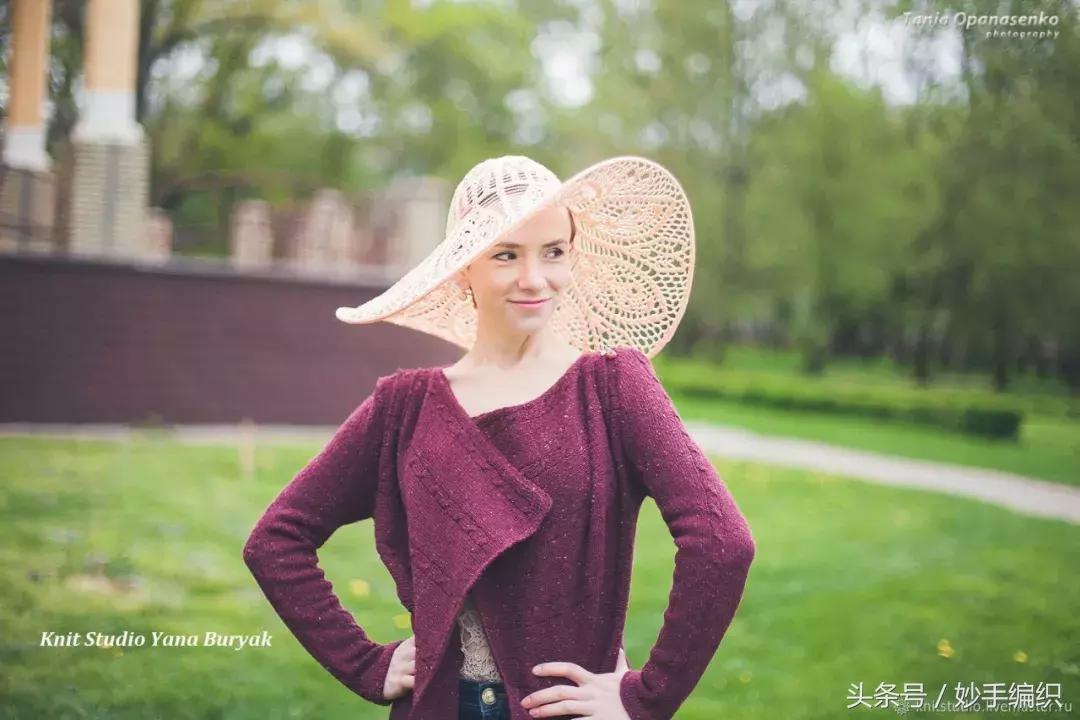 钩太阳遮阳帽全部教程,空心线钩夏季遮阳帽全教程视频