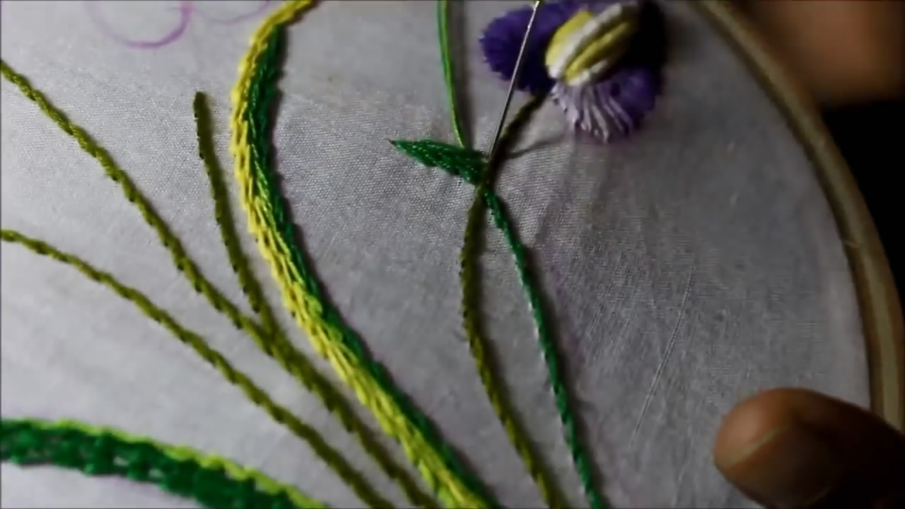 刺绣漂亮简单的花图案,刺绣花图案简单教程