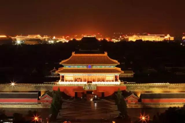 北京夜色美景,夏日北京旅游