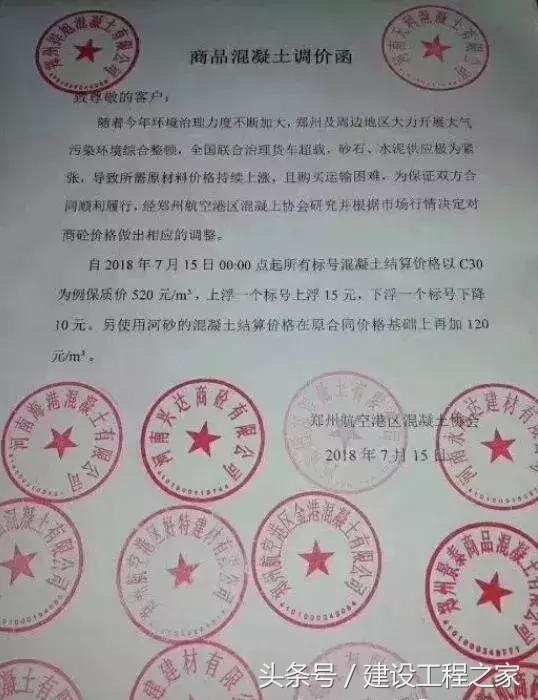 混凝土暴涨至640元每方!背后原因究竟是什么?