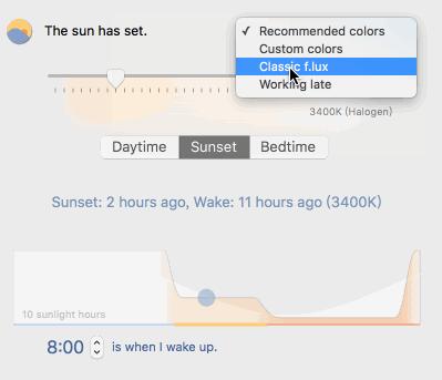降低蓝光在Mac上的强度保护眼睛