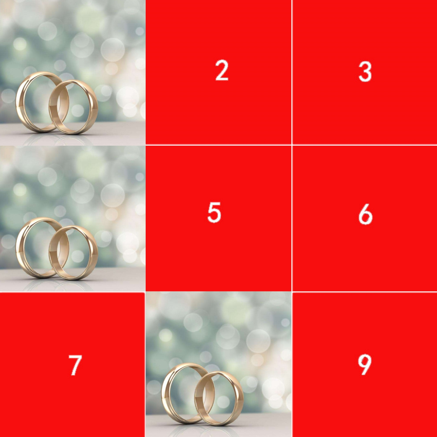 9宫格镂空爱心拼图教程,快捷指令心形九宫格切图详细教程