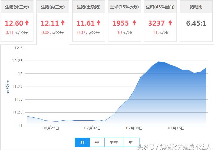 2018年4月5日全国生猪价格及走势,2019年4月25日全国生猪价格行情