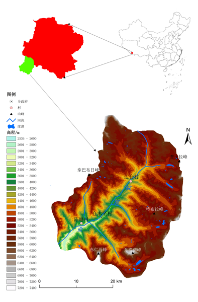 绒辖乡地图,绒辖乡自然概况