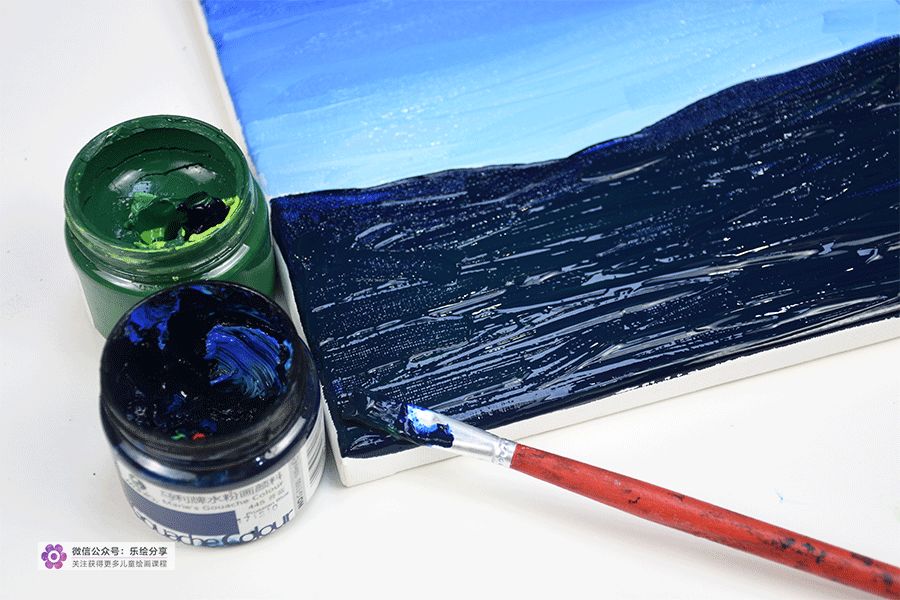 用水粉颜料画萤火虫视频,星空梦幻水粉教程