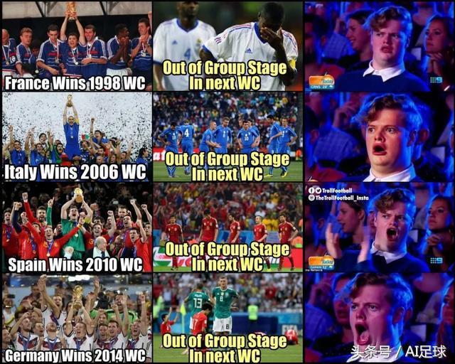世界杯卫冕魔咒,世界杯冠军卫冕魔咒