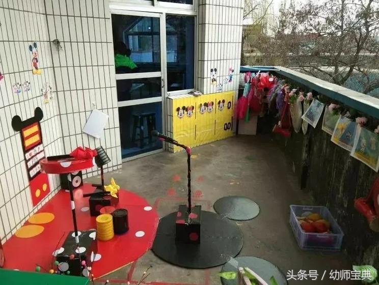 米奇英式风格环创,米奇城堡主题环创