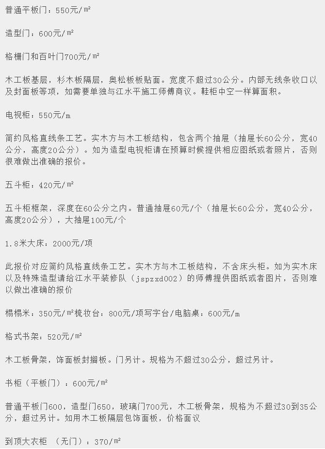 装修材料清单大全及价格表,装修需要什么材料最全清单