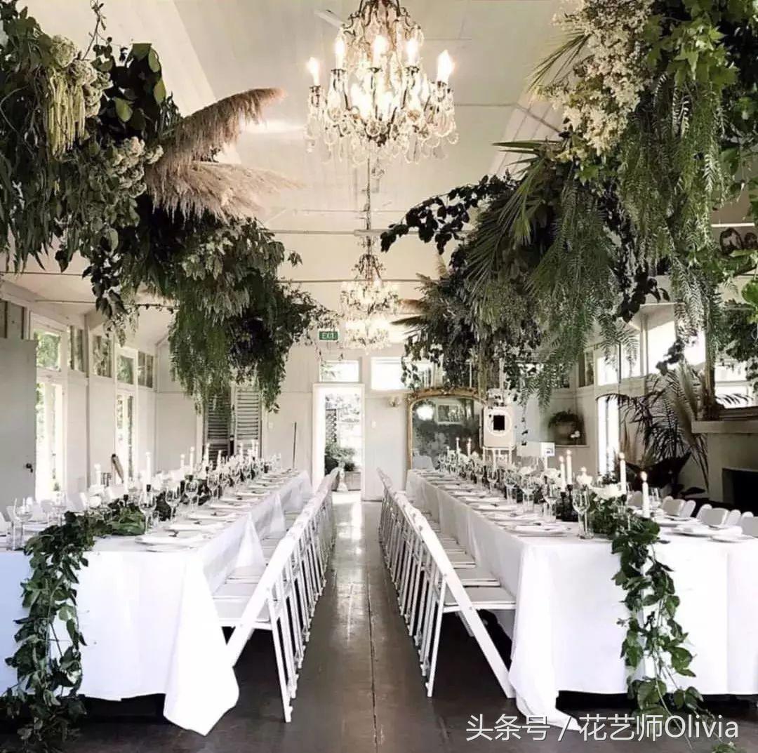 小清新森系户外婚礼布置,农村婚礼现场布置效果图森系