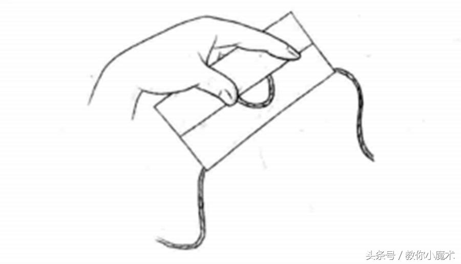 用绳子变简单的小魔术,绳子截断复原的小魔术