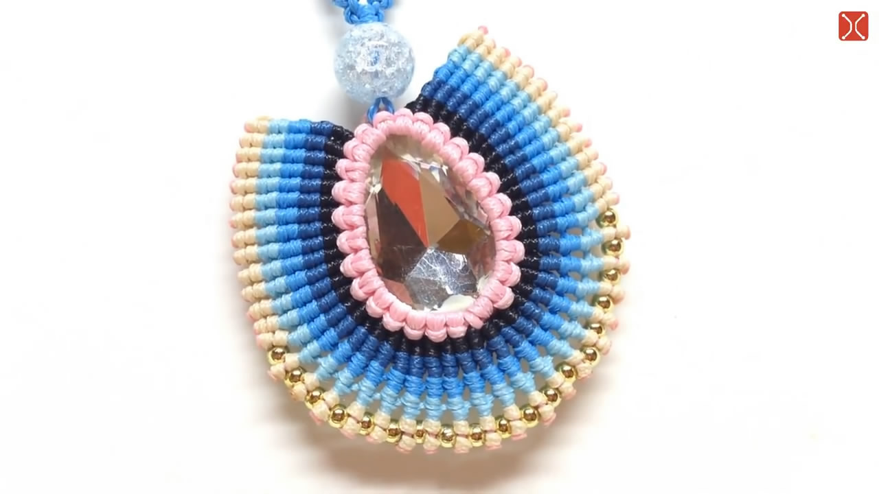 编绳项链diy手工制作,编项链吊坠绳子的各种编织方法