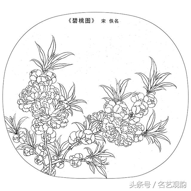宋画工笔画底稿图文,宋画工笔白描最好的学习素材