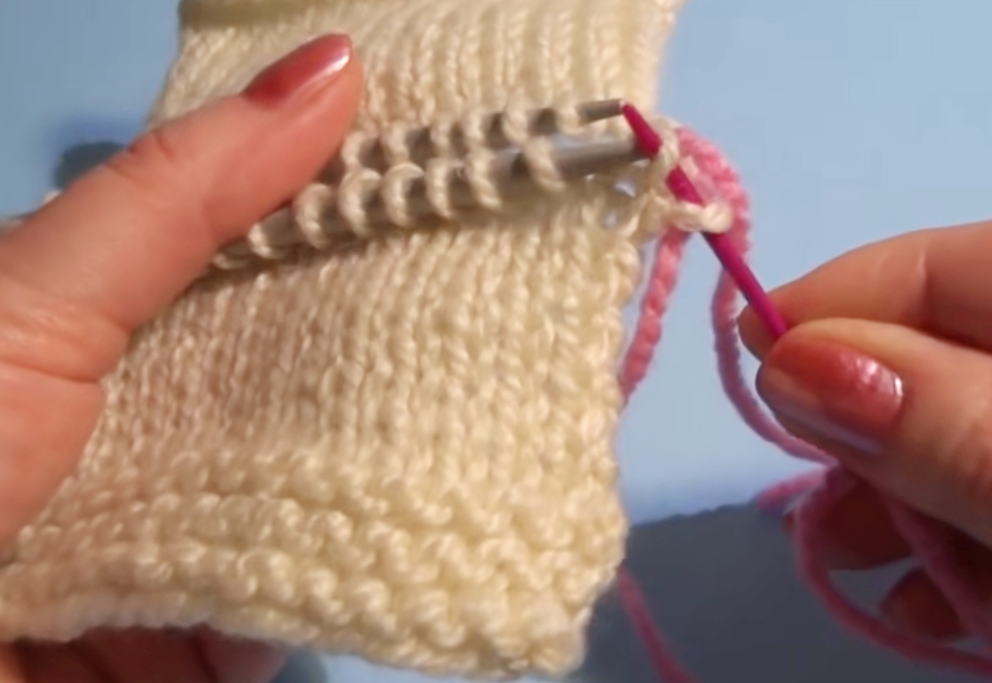 明月棒针艺术无缝缝合收针视频,棒针编织缝合方法视频